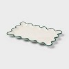 Ceramic Scalloped Soap Tray Ivory/Green - Threshold™ - 3 of 4