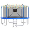 14/16FT Trampoline with LED Lights & Basketball HoopRound, Outdoor Recreational Trampoline for Kids and Adults - ModernLuxe - 2 of 4