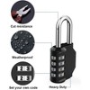 Itopfox Resettable 4-Digit Combination Padlock, Waterproof Heavy Duty Lock for Gym, School, Fence Gate, Toolbox, Employee Locker – 2 Pack - 2 of 4