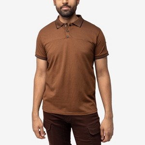 XRAY Men's Short Sleeve Pieced Pique Tipped Polo - 1 of 4