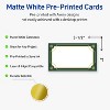 Avery Business Cards, 2" x 3.5", Gold-Green Border, Matte, 80ct - 2 of 4