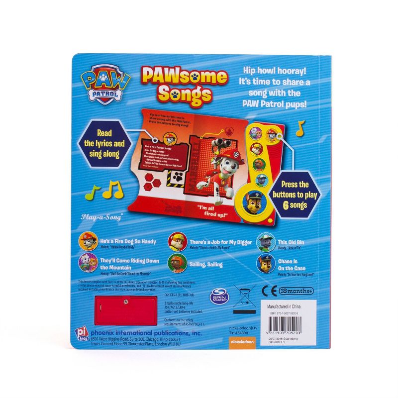 PAW Patrol - PAWsome Songs! Little Music Note Sound Book (Board Book), 4 of 5