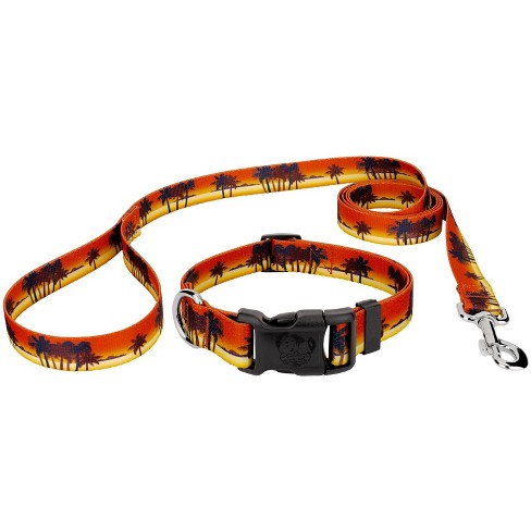 Country Brook Petz Deluxe Caribbean Sunset Dog Collar and Leash - image 1 of 4