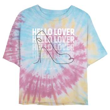 Junior's Women Sex and the City Hello Lover Shoe Crop T-Shirt