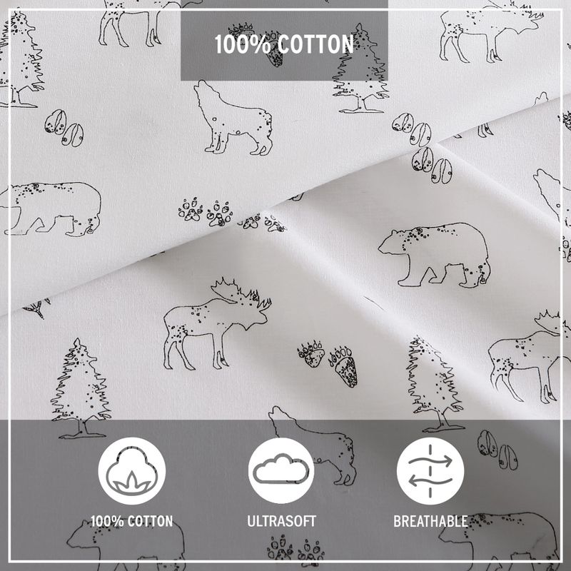 Eddie Bauer Cotton Percale- Cool/Breathable Deep Pocket Sheet Collection, 3 of 11