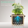 Unique Bargains Thickened Fabric Durable Handles Multipurpose Good Drainage Plant Grow Bags 5 Pcs - 4 of 4