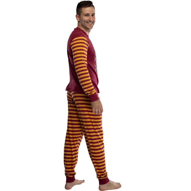 Harry Potter Hogwart's House Crest Tight Fit Adult Cotton Pajama Set, 2 of 6