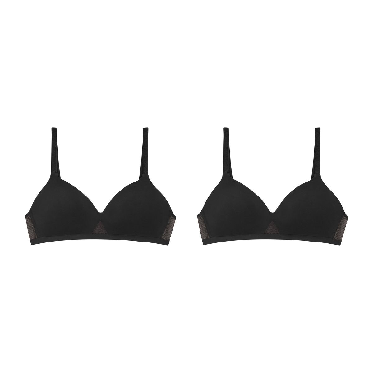 Hanes Oh So Light Women's T-Shirt Bra Pack, 2-Pack, Wireless Convertible Bra