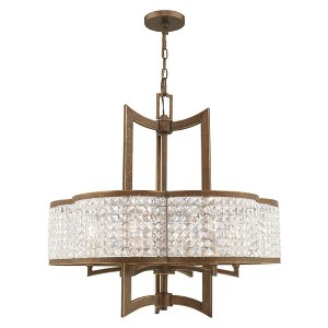 Livex Lighting Grammercy 6 - Light Chandelier in  Hand Painted Palacial Bronze - 1 of 4