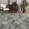 Machine Washable Living Room Rug Indoor Rug Kitchen Accent Rug Distressed Carpet Low Pile Bedroom Rug Office Dining Room Olive - 3 of 4