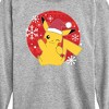 Boys' - Pokémon - Pikachu Christmas Santa Hat Long Sleeve Graphic T-Shirt - 2 of 4