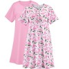 Collections Etc Lilac Printed 2-pc Pack Gowns - 2 of 4
