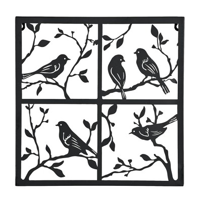  Birds on a Wire Silhouette STENCIL paint walls fabric