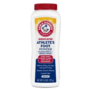 Arm & Hammer Medicated Athlete's Foot Powder - 3.5oz - 1 of 4