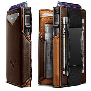 Generic Men Wallet Gift Boxed,Slim Front Pocket Wallet Money Clip Card Holder 3.8"x2.7" - 1 of 4