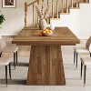 Tribesigns Dining Table for 4-6, 63"Modern Kitchen Table with Sturdy Tapered Wood Legs, for Dining Room, Kitchen, Living Room - 4 of 4