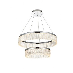 Elegant Lighting Rune 2 - Light Chandelier in  Chrome - 1 of 4