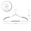 VECELO 25/50 pk Plastic Hanger 360º Swivel Hook Non Slip Coat Hangers with Magic Hangers & Tie Rack - 3 of 4