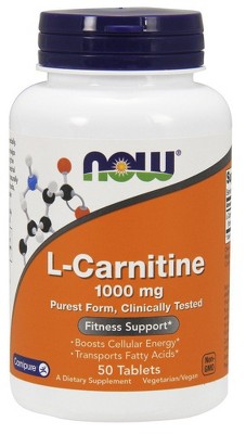 CARNITINE TARTRATE 1000mg by Now Foods  -  50 Tablet