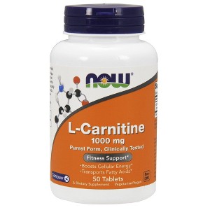 CARNITINE TARTRATE 1000mg by Now Foods  -  50 Tablet - 1 of 2