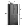 Home Tidying Magic Weapon: Glass - Door Storage Cabinet, Stylish, Elegant And Practical, With Large - Capacity And Beautiful Storage. - 4 of 4