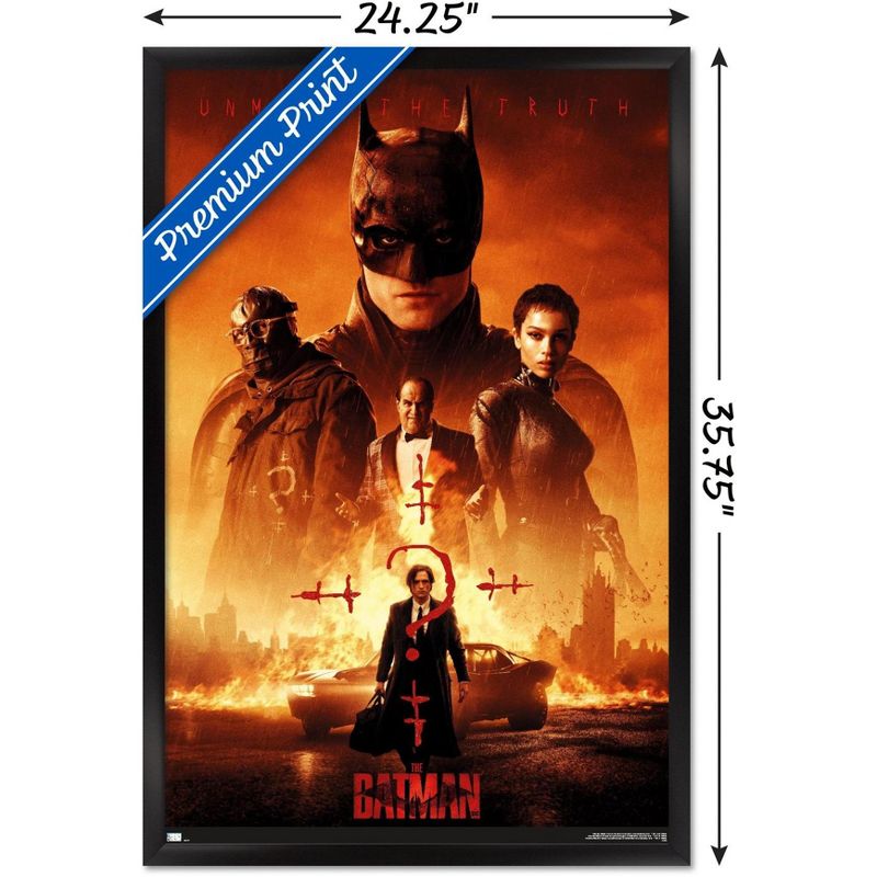Trends International DC Comics Movie The Batman - One Sheet Framed Wall Poster Prints, 3 of 7