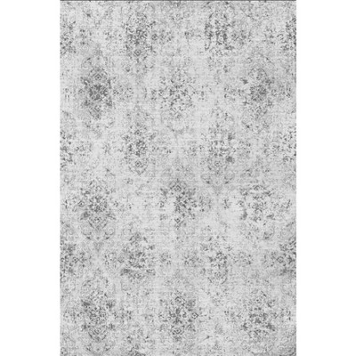 Washable Rug Vintage Rug Traditional Mat Floral Print Rug