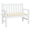vidaXL Garden Bench Cushion Cream White 43.3"x19.7"x2.8" Oxford Fabric - 3 of 4