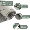 Washable Rug for Living Room, Non-Slip Modern Botanical Floral Leaf Area Rug, Stain-Resistant Indoor Foldable Print Carpet for Bedroom, Nursery - 3 of 4