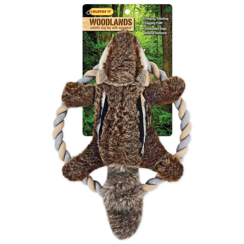 Ruffin&#39; It Woodlands Chipmunk Rope Ring Dog Toy - Brown, 2 of 4