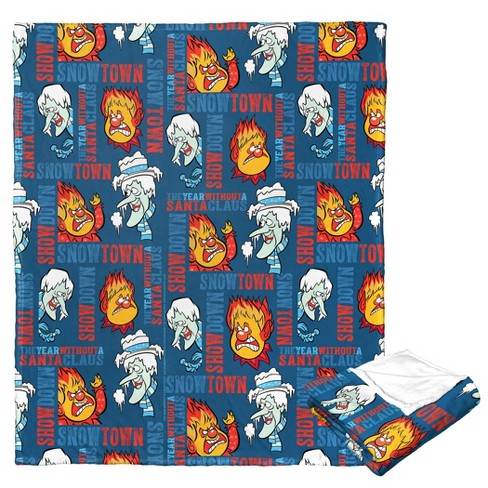 Warner Bros. Year Without Santa Claus Snowtown Showdown Silk Touch Throw Blanket 50 x 60 Inches - image 1 of 4