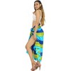 LA LEELA Women's Bikini Sarong Swimwear Cover up Skirt Bathing suit Summer Wraps Swimsuit Beach Wrap for Women One Size Green, Tie Dye Design - 3 of 4