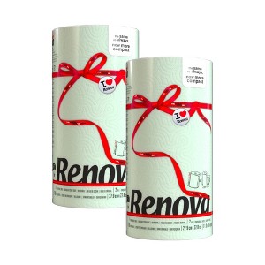 Renova Colored Paper Towel Roll – 2 Ply, 120 Sheets, Compact Design - 1 of 4