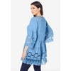 Roaman's Women's Plus Size Illusion Lace Big Shirt - image 3 of 4