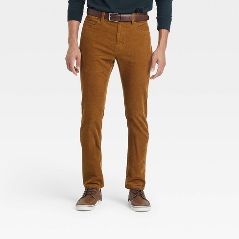 Men's Slim Straight Corduroy 5-pocket Pants - Goodfellow & Co™ Brown ...