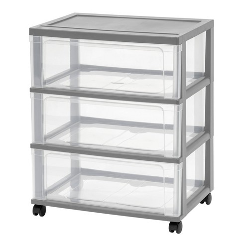 Iris Usa 7 Drawers Plastic Storage Rolling Cart With Drawer, White : Target