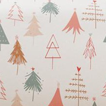 christmas trees multicolor