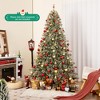 Costway 6/7.5/9 FT Artificial Christmas Tree with  360° Quick Power Connector 598/1086/1714 Pine Needles - 3 of 4