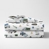 Sweet Jojo Designs Boy Kids Twin Sheet Set Construction Truck Green Blue and Grey 3pc. - 2 of 3