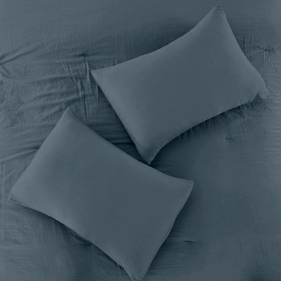 King Denim Down Alternative Microfiber Comforter Set