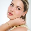 Hollywood Sensation 18K Gold Plated Paw Print Bracelet - 2 of 4