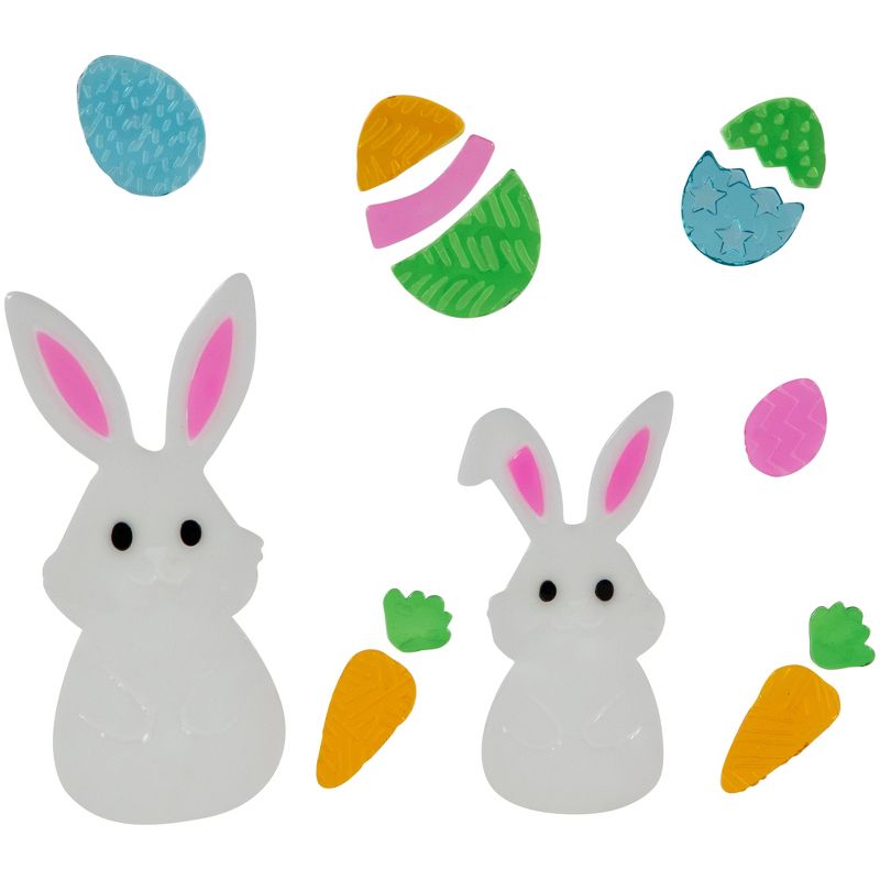 Northlight Set of 6 Double Sided Easter Gel Window Clings, 3 of 10