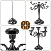 Unique Bargains Home Decor Wedding Birthday Party 5 Arm Metal Candelabra - image 3 of 4