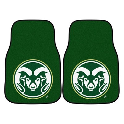 NCAA Colorado State Rams Carpet Car Mat Set - 2pc