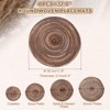 Unique Bargains Woven Braided Washable Decorative Round Placemat 4 Pcs - 2 of 4