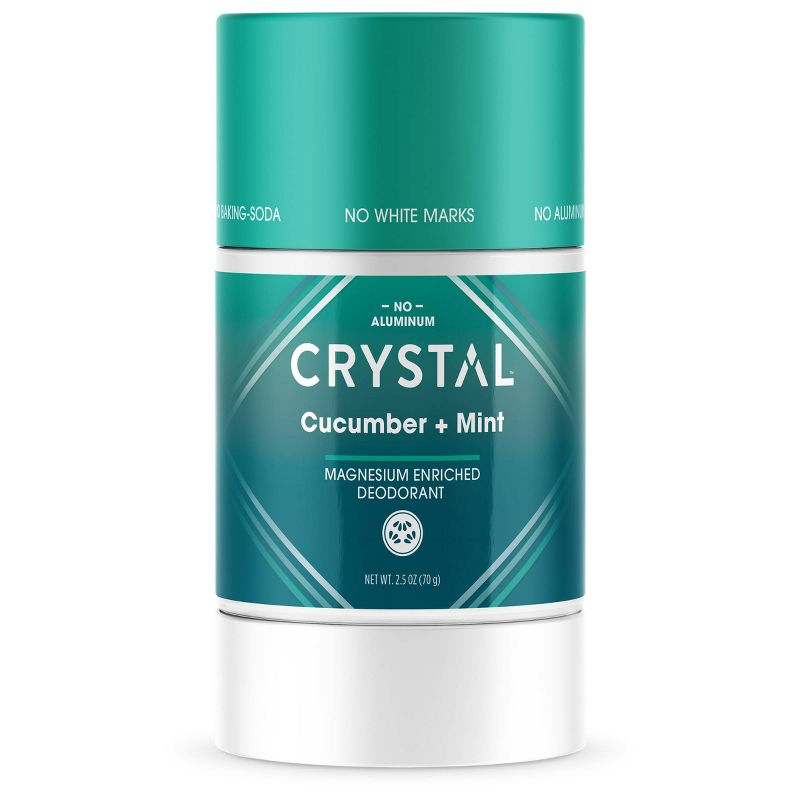 Crystal Magnesium Enriched Deodorant - Cucumber + Mint - 2.5oz, 1 of 9