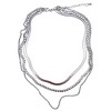 Adornia Tarnish Resistant Triple Layered Chain Necklace - image 4 of 4