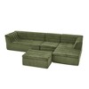 135'' Chenille Modular U-Shaped Sectional Sofa with Chaise and Movable Ottoman - 4 of 4