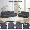 Mjkone Muti-Functional Folding Sofa Bed,Floor Sofa Bed Set,Lazy Sofa with Pillows,6 Position Adjustable Backrest - 2 of 4