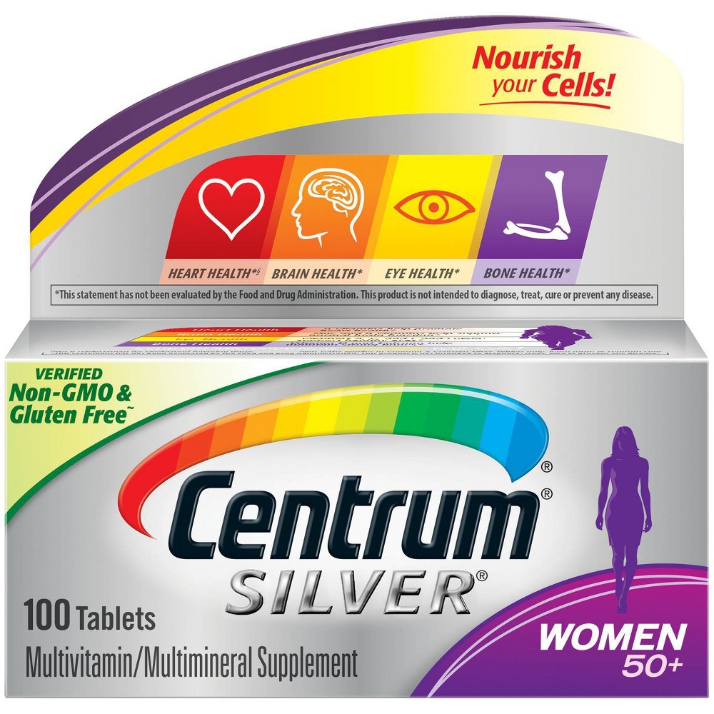 UPC 300054756503 product image for Centrum Silver Women 50+ Multivitamin/Multimineral Supplement Tablets - 100ct | upcitemdb.com